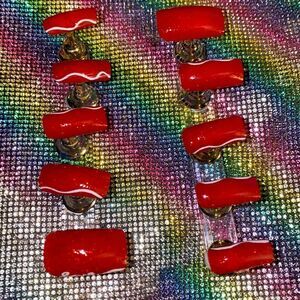 Medium length Square Valentines Day Press On Nails 🔥